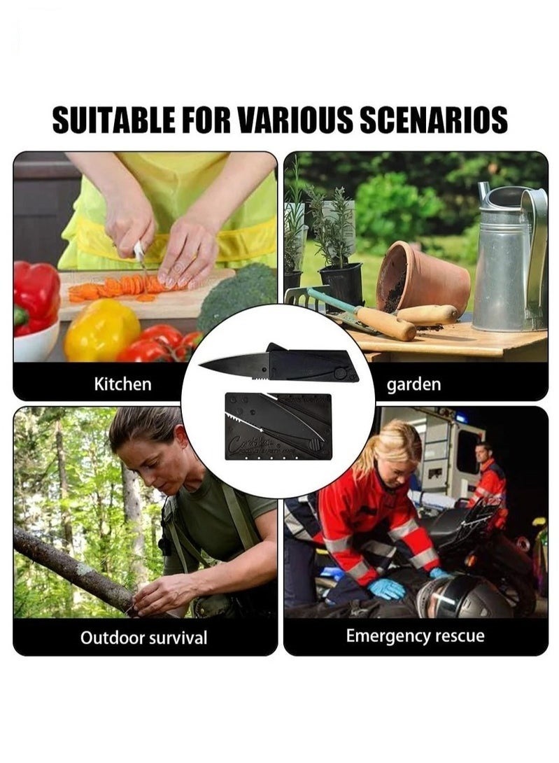 Credit Card Folding Fruit Knife Black - Image 3